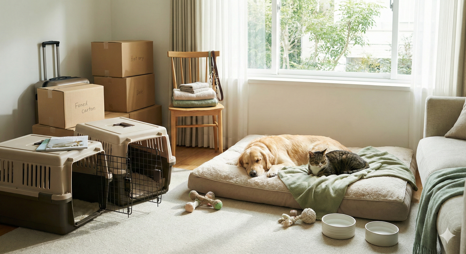 how to prepare pets for a move