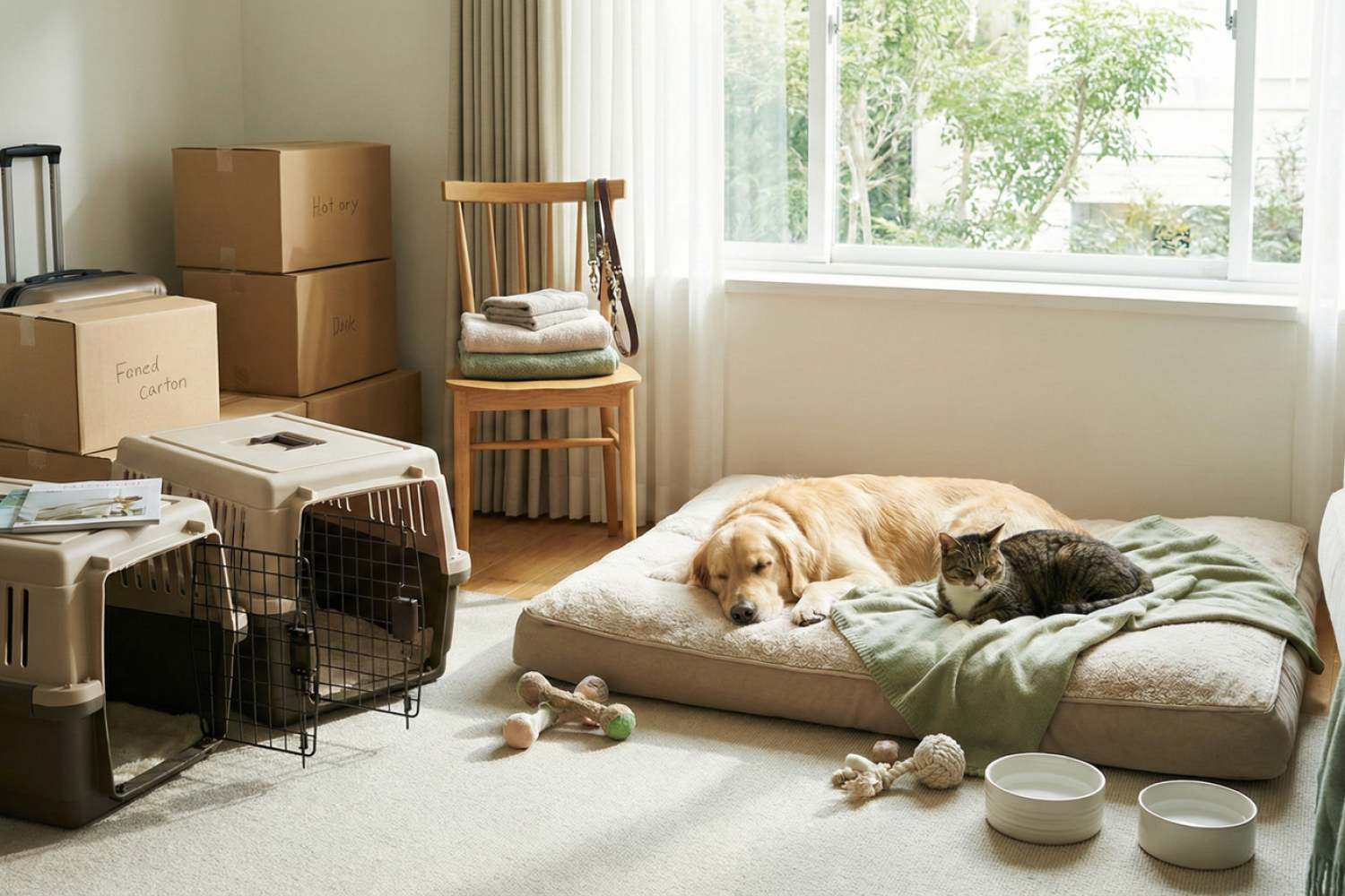 how to prepare pets for a move